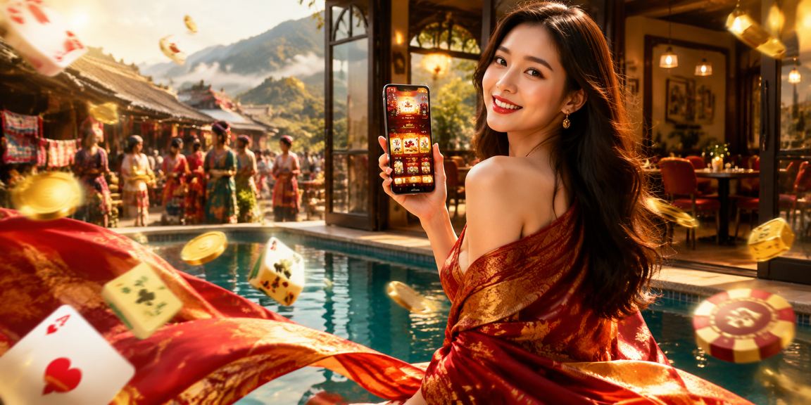 Người dùng tại Sapa thư giãn bên ly cà phê và kiểm tra vé số trực tuyến trên điện thoại